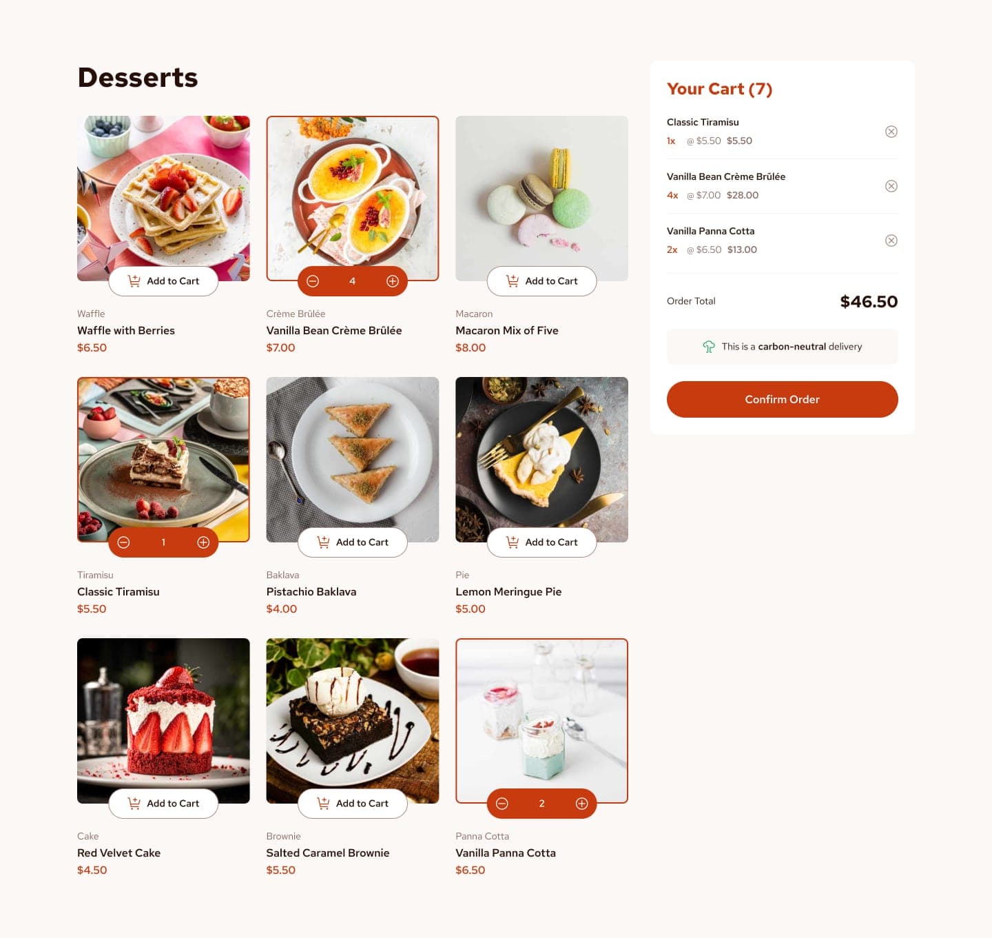 Product list